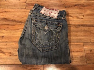 True Religion Billy Big T Jeans Vintage 00’s 29x33 Made in USA Wash Flared 29” - Picture 1 of 13