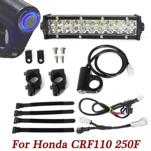 Plug N Play LED Headlight Light Bar Kit For Honda CRF110 250F 230F 450RX CR125 - Picture 1 of 8