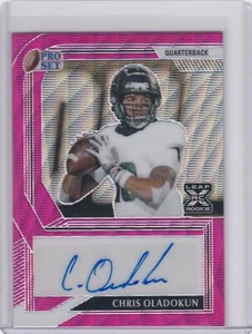 2022 Pro Set Metal Pink Wave Auto Chris Oladokun Rookie Chiefs 17/20 - Picture 1 of 2