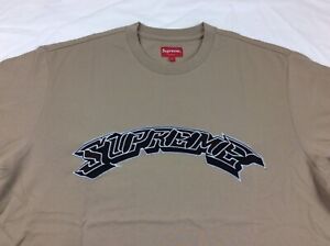 Supreme Applique Arc S/S Top Shirt Beige Size L (Brand New) + Free Shipping
