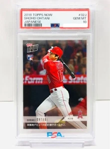 PSA 10 Shohei Ohtani 2018 Topps Now First Home Run RC Card 32J Japanese JP - Picture 1 of 4