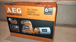 AEG 18V RANDOM ORBITAL SANDER 125mm - BEX18-125-0 - Skin Only - **NEW IN BOX** - Picture 1 of 3