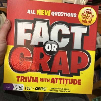 Fact Or Crap Trivia With Attitude Game Players 3-8 Complete COMPLETE - Image 1 of 2