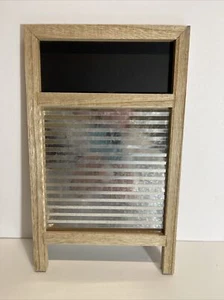 Decorative Washboard Chalkboad (New) 12 in x7.5 in - Picture 1 of 4