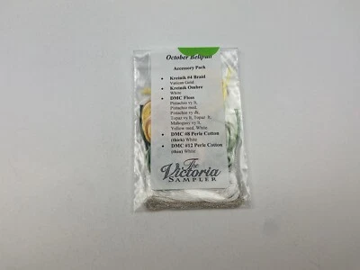 The Victoria Sampler October Bell pull Accessory Thread Pack - Image 1 of 4