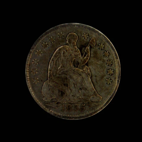 1855 Liberty Seated Half Dime With Arrows Cover