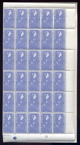 FALKLANDS SOUTH GEORGIA 1963 MAP 1d...60 stamps MINT SHEET..cv£165 - Picture 1 of 1