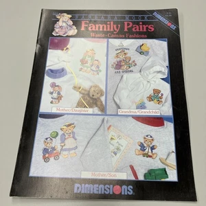 Dimensions Cross Stitch Pattern Leaflet Barbara Mock FAMILY PAIRS Free Shipping! - Picture 1 of 4