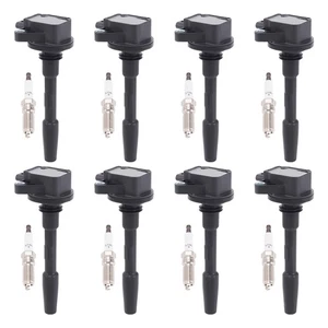8x Ignition Coils & Spark Plugs for Ford F-150 Mustang 5.0L V8 18-21 DG566 - Bild 1 von 16
