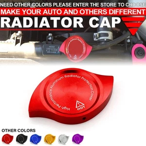 Aluminum Radiator Protection Cap Cover Red for Honda Accord Civic CR-V CRX RSX - Picture 1 of 7