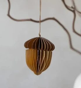 Papieranhänger Eichel braun - Faltbare Herbstdeko, Papierornament - Storefactory - Bild 1 von 1