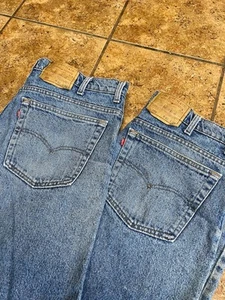 Vintage Lot Of 2 Levis 550 Jeans Men 40x32 Blue Denim Made In USA - Picture 1 of 16