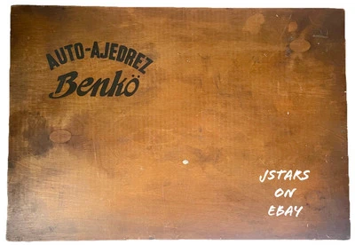 AUTO AJEDREZ BENKO CHESS SET GAME WOODEN COMPLETE ARGENTINA MASTER ROBERTO GRAU - Image 1 of 4
