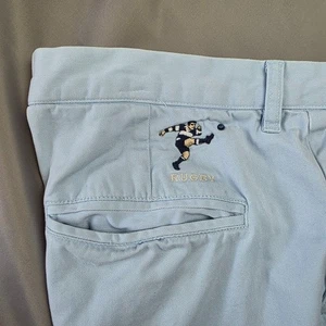 Ralph Lauren Mens 36 x 31 Rugby Kicker Pants Light Blue Straight Leg Cotton - Picture 1 of 22