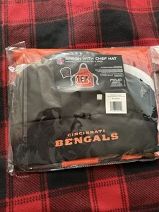 Cincinnati Bengals Apron Chef Hat Set Full Color Universal Size Tie Back... - Picture 1 of 3