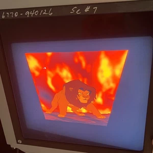 Lion King Disney Rear Projection Slides Lot of 2 – Simba & Sunrise – Vintage PAN - Picture 1 of 14