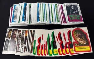 1980 Topps Creature Feature Complete 88 Card & 22 Sticker Set Frankenstein +More - Picture 1 of 2