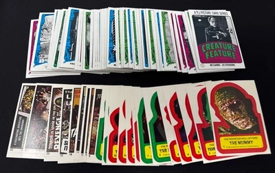 1980 Topps Creature Feature Complete 88 Card & 22 Sticker Set Frankenstein +More - Image 1 of 2
