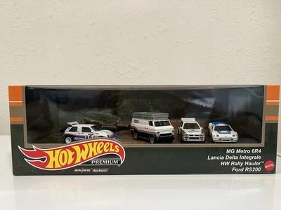 Hot Wheels Premium Diorama Rally Set MG Metro Lancia Delta HW Hauler Ford RS200 Foto 1 de 3