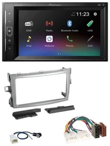 Pioneer DAB MP3 2DIN Bluetooth USB Autoradio für Toyota Verso 2009-2018 silber - Bild 1 von 9