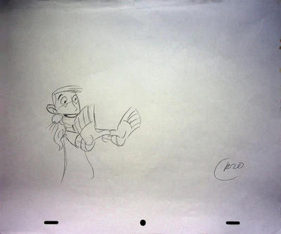 Kim Possible 2002 Production Hand-Drawn Animation Pencil Layout Disney Channel - Image 1 of 2