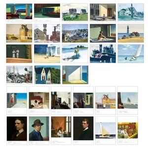 Beautiful Art Postcards set of 30 American Artist Edward Hopper Post card var... - Bild 1 von 2