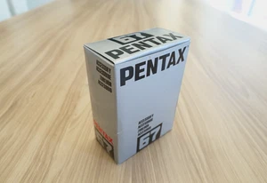 Pentax 67 II Hot Shoe Wood Hand Grip 38012 with Flash Sync Cord - Picture 1 of 15