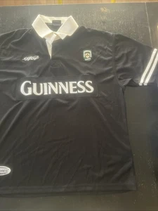 Irland Guinness Performance Herren Kurzarm Rugby Shirt schwarz/weiß Größe 2XL - Bild 1 von 13