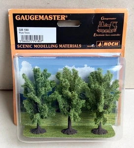 GAUGEMASTER - OO Gauge, GM180 - pack of X3 PLUM TREES - Mint Boxed - Picture 1 of 3