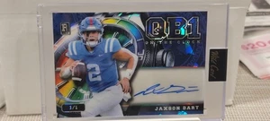 2025 Wild Card Jaxon Dart AUTO 1/1 QB1 ON THE CLOCK - Picture 1 of 4