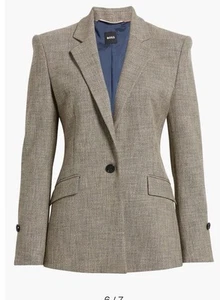 BOSS Janeri Notch Lapel Blazer Sz 8 NWT - Picture 1 of 15