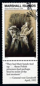 [68380] Marshall Islands 1990 World War II Katyn Forest Massacre  Used CTO - Picture 1 of 1