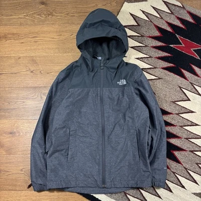 The North Face Hyvent Grey Fleece Lined Coat Outdoor Boys 10/12 Years - Image 1 of 4