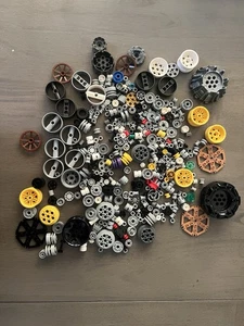 375 LEGO Mixed Size Wheels Star Wars Fire Police Speed Champions Friends MOC - Picture 1 of 12