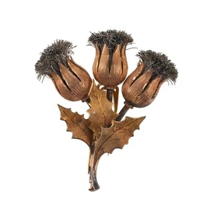 Buccellati Distel Tri Color Gold Brosche - Bild 1 von 5