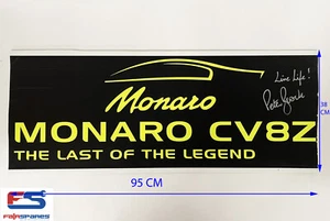 Peter Brock Signed "Live Life Peter Brock" Holden Monaro CV8Z Dealership Sign - Picture 1 of 3