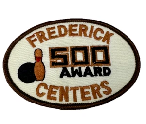 Frederick 500 Award Centers Bowling Embroidered Patch - Picture 1 of 6
