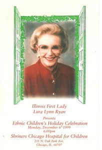 First Lady Laura Lynn Ryan Illinois Ethnic Children's Holiday Celebration-1999 - Bild 1 von 1