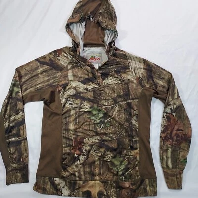 Cabela's Outfit Her AGO All Game Outfitters CAMUFLAJE Ligero Sudadera con Capucha Camisa Foto 1 de 4