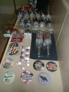 Lot of (70) Patriotic jULY 4TH Decoration.CONFETTI POPPERS,CANDLES,DRINK SET new - Picture 1 of 9