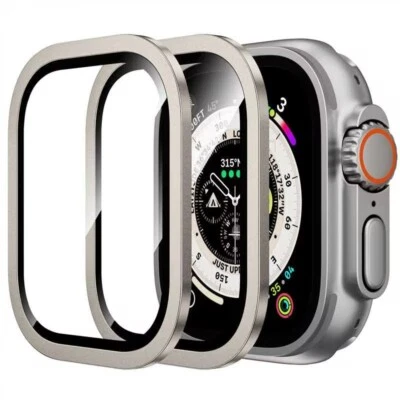 2x For Apple Watch Ultra 2/1 49mm Tempered Glass Screen Protector Full Coverage - Image 1 of 4