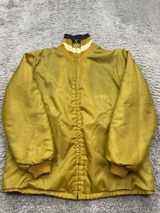 Vtg Sears Oakbrook Sportswear Jacket Men Large Sherpa Lined Bomber Windbreaker - Picture 1 of 6