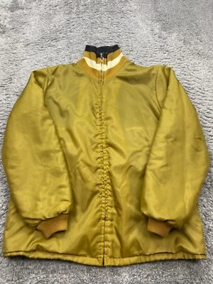 Vtg Sears Oakbrook Sportswear Jacket Men Large Sherpa Lined Bomber Windbreaker - Image 1 of 4