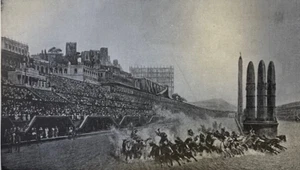 Ilustración de revista vintage de 1892 El Circo Máximo de Jean Leon Gerome - Imagen 1 de 2