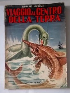 Viaggio al centro della terra di G. Verne Libro Lucchi 1957 come foto - Foto 1 di 10