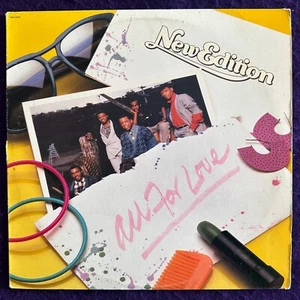 NEW EDITION All For Love '85 MCA Modern Soul w/ Inner Bobby Brown TESTED VG+/EX - Picture 1 of 7