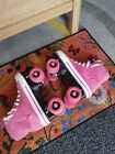 girls pink rookie roller skates converse style canvas high size 2