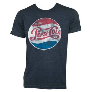 Pepsi Cola Vintage Logo T-Shirt blau - Bild 1 von 1
