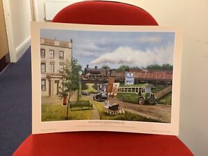 Alan Ward 'LMS Steam in Hertfordshire' (2) Vintage Train Limited Edition Print