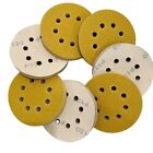 Bulk Pack of 10 Yellow Sanding Discs 5 Inch 8 Holes for Perfect Sanding
